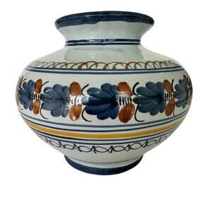 Ceramic Handmade Talavera El Carmen Mexican Pottery Vase Home Decor Hand Painted